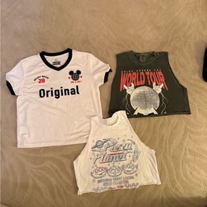 Women’s Disney T- shirt and cropped tanks